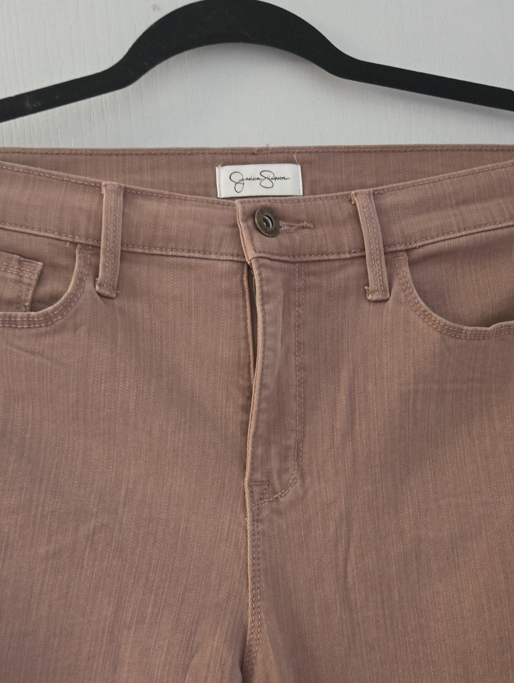 Jessica Simpson Dusty Taupe Straight-Leg Jeans
